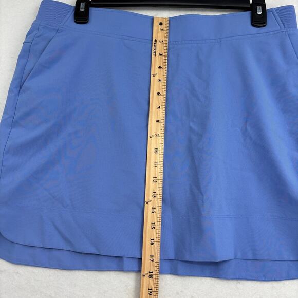 Cypress Club Skort Size XL Blue Pull On Skirt Built In Shorts Lining Stretch - Picture 8 of 9